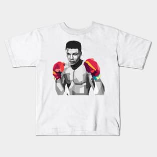 Muhammad Ali Pop Art WPAP M Ali Kids T-Shirt